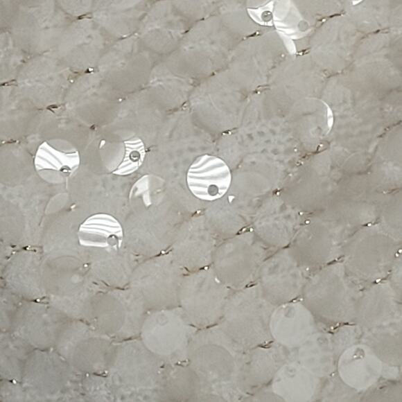 Hilton Hollis Designer Top Medium Ivory Sequin Whimsical Fairy Style NWT - Picture 5 of 9